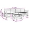 vidaXL Ensembles de canap&eacute;s Naturel Bois d'Acacia Massif