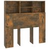 vidaXL Armoire de t&ecirc;te de lit Ch&ecirc;ne fum&eacute; 100x19x103,5 cm