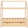 vidaXL Cadre de lit d'enfant avec tiroir Bois de pin massif 70x140 cm