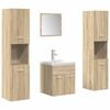 vidaXL Ensemble de meubles de salle de bain 5 pcs ch&ecirc;ne sonoma