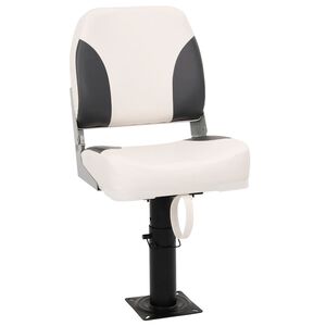 vidaXL Si&egrave;ge de bateau pliable 1 ensemble avec dossier bas et sangle de fixation