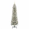vidaXL Sapin de No&euml;l artificiel Blanc 180 cm PVC, m&eacute;tal et plastique