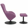 vidaXL Chaise &OElig;uf avec Pouf Violet Velours