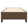 vidaXL Cadre de lit &agrave; ressorts marron fonc&eacute; 90x200 cm tissu