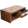 vidaXL Table basse Bois d'acacia massif 90x50x37,5 cm