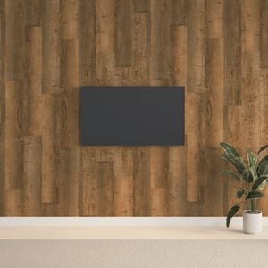 vidaXL Panneaux muraux Aspect bois Marron PVC 2,06 m&sup2;