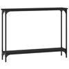 vidaXL Table console noir 100x22,5x75 cm bois d'ingénierie