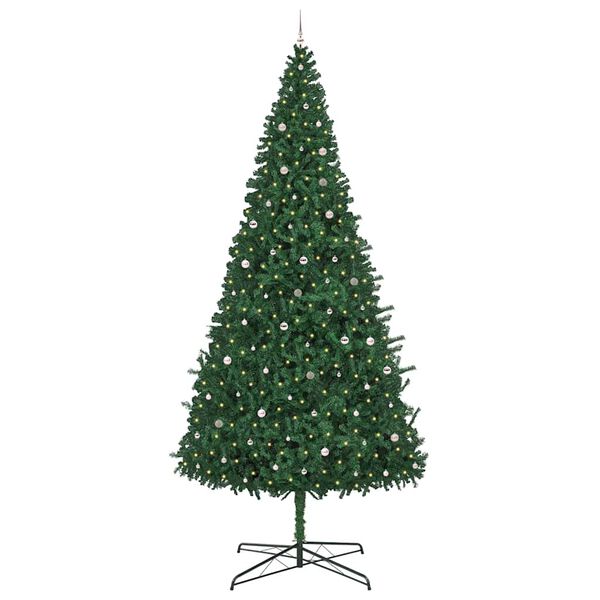 vidaXL Sapin de No&euml;l Vert 400 cm PVC