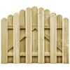 vidaXL Portail de jardin bois de pin impr&eacute;gn&eacute; 100x75 cm