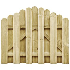 vidaXL Portail de jardin bois de pin impr&eacute;gn&eacute; 100x75 cm