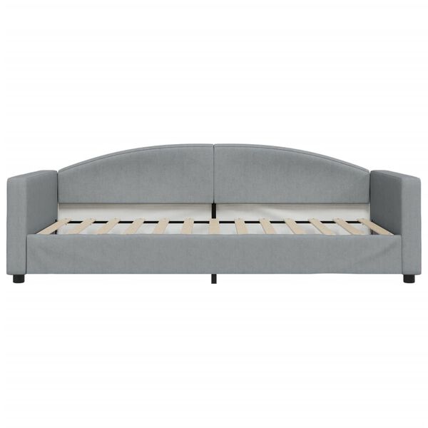 vidaXL Lit de repos gris clair 100x200 cm tissu