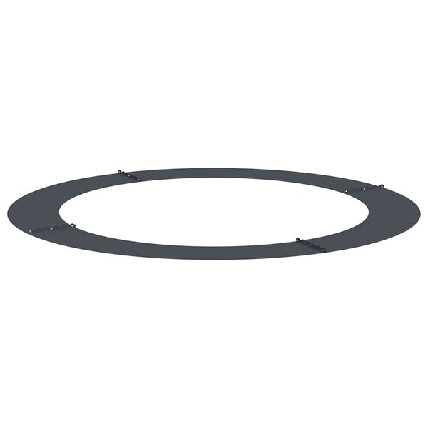 vidaXL adapt&eacute; pour anneau d'arbre plat Anthracite &Oslash;90 / 120 cm Acier