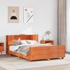 vidaXL Cadre de lit sans matelas cire marron 160x200cm bois pin massif