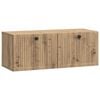 vidaXL Meuble TV mural 78,5 x 31 x 30 cm Ch&ecirc;ne artisanal