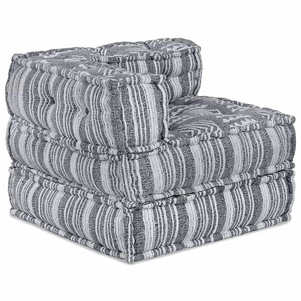 vidaXL Canapé modulaire 2 pcs Gris 140 x 70 x 56 cm tissu