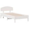 vidaXL Cadre de lit sans matelas blanc 90x190 cm bois de pin massif