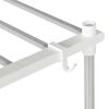 vidaXL &Eacute;tag&egrave;re pour machine &agrave; laver Blanc 70 x 27 x 136 cm Aluminium