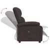 vidaXL Fauteuil inclinable &eacute;lectrique Marron fonc&eacute; Tissu