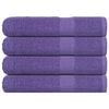 vidaXL Serviettes FROGN 4 pcs violet 100x200 cm 360 g/m&sup2;