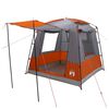 vidaXL Tente de f&ecirc;te Gris et orange 4 personnes