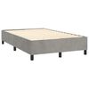 vidaXL Sommier &agrave; lattes de lit avec matelas LED Gris clair 120x200 cm