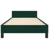 vidaXL Cadre de lit sans matelas vert fonc&eacute; 80x200 cm velours