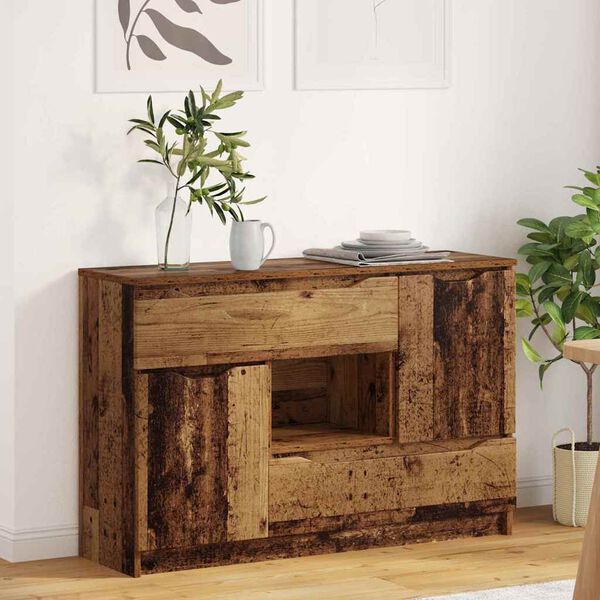 vidaXL Buffet Bois Ancien 100 x 30 x 65,6 Bois d'ing&eacute;nierie