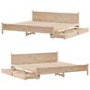 vidaXL Cadre de lit sans matelas 180x200 cm bois massif de pin
