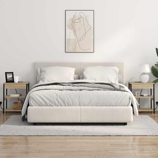 vidaXL Cabinet de chevet Ch&ecirc;ne Sonoma 41 x 31 x 51 cm