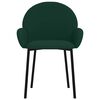 vidaXL Chaises à manger lot de 2 Vert foncé Velours