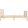 vidaXL Cadre de lit sans matelas 75x190 cm bois massif