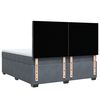 vidaXL Sommier &agrave; lattes de lit et matelas Gris fonc&eacute; 180x200cm Velours