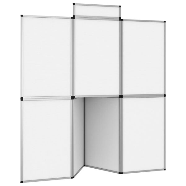 vidaXL Mur d'affichage pliable 8 panneaux et table 181x200 cm Blanc
