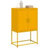vidaXL Buffet haut jaune moutarde 68,5x38,5x107 cm acier