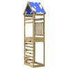 vidaXL Tour de jeu Marron 52,5 x 85 x 265 cm Bois massif impr&eacute;gn&eacute;