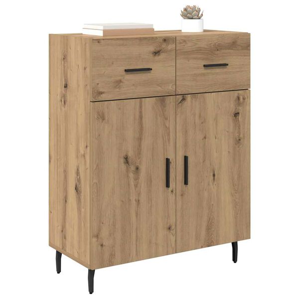 vidaXL Buffet Ch&ecirc;ne artisanal 69,5 x 34 x 90 cm Bois d'ing&eacute;nierie
