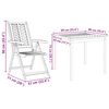 vidaXL Ensemble de salle à manger pour jardin 3 pcs Marron