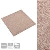 vidaXL Tapis 20 pcs Beige 50 x 50 cm 100% Polypropyl&egrave;ne
