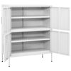 vidaXL Armoire de rangement Blanc 80x35x101,5 cm Acier