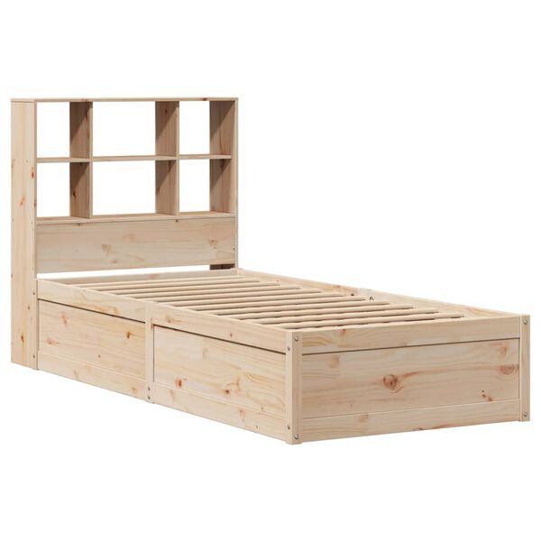 vidaXL Cadre de lit sans matelas 75x190 cm bois de pin massif