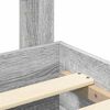 vidaXL Cadre de lit Gris Sonoma 135 x 190 cm Bois d'ing&eacute;nierie
