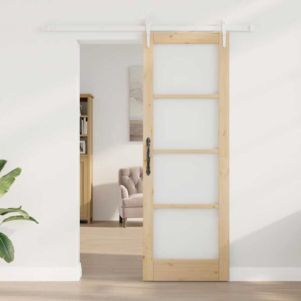 vidaXL Porte coulissante Naturel 73,5 x 211 cm