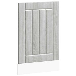 vidaXL Panneau de lave-vaisselle Lucca sonoma gris bois d'ing&eacute;nierie