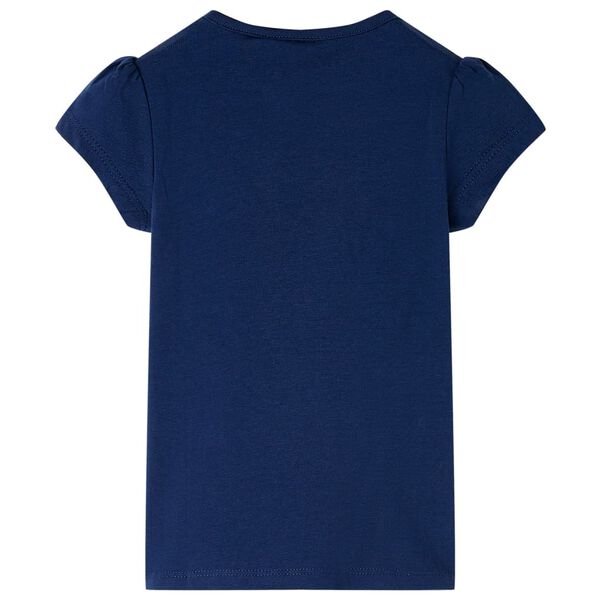 T-shirt pour enfants bleu marine 140