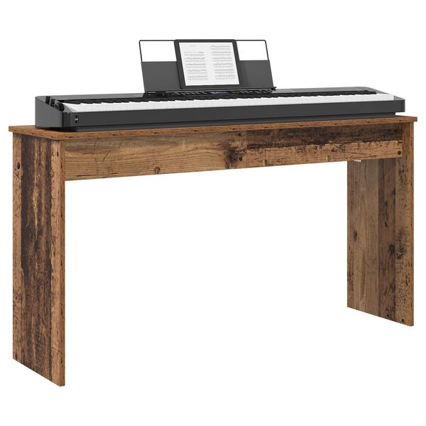 vidaXL Stand de clavier Bois ancien 120 x 32 x 64 cm Bois d'ing&eacute;nierie