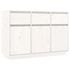 vidaXL Buffet blanc 110x36x75 cm bois massif de pin