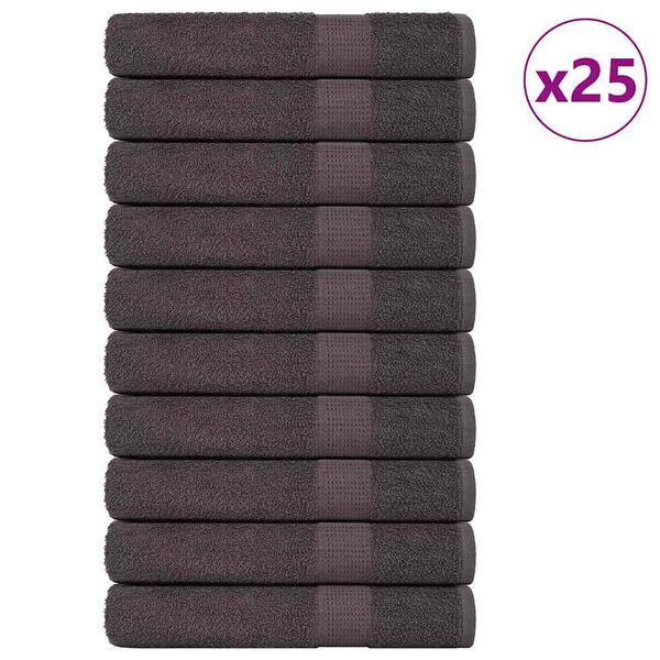 vidaXL Serviettes de sauna FROGN 25 pcs anthracite 80x200 cm 360 g/m&sup2;