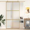 vidaXL Porte coulissante dor&eacute; 102,5x205 cm verre ESG d&eacute;poli aluminium