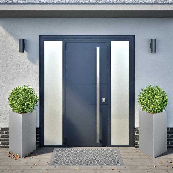 vidaXL Jardini&egrave;res 2 pcs triangulaire 50x43x75 cm acier galvanis&eacute;