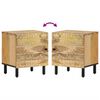 vidaXL Table de chevet 40x33x46 cm Bois de manguier solide